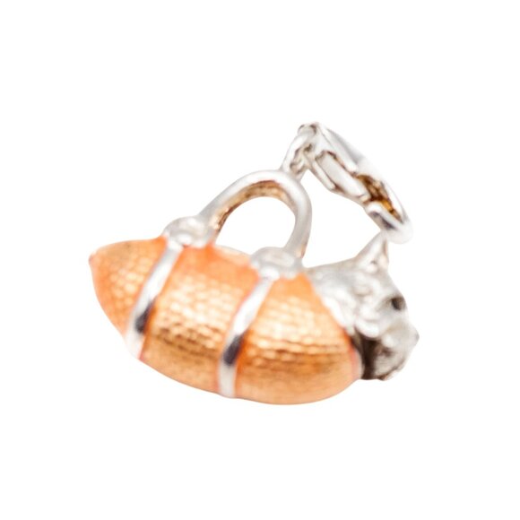 Thomas Sabo Charm Club Sterling Silver Westie Dog In Orange Bag Pendant - Picture 2 of 7